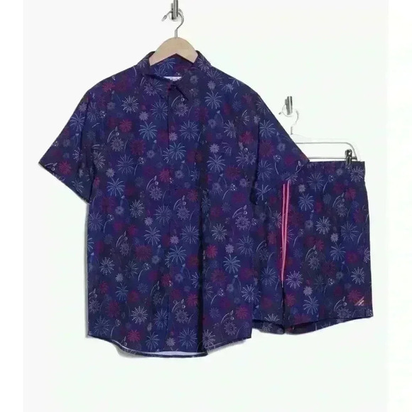 Mr. Swim Men’s Swim Set 2pc Size Medium Fireworks - Picture 13 of 13